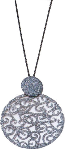 Grey Sparkle Chain Necklace