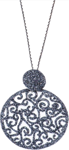 Black Sparkle Chain Necklace
