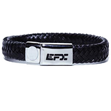 Flat Weave Leather with Double Hologram Bracelet