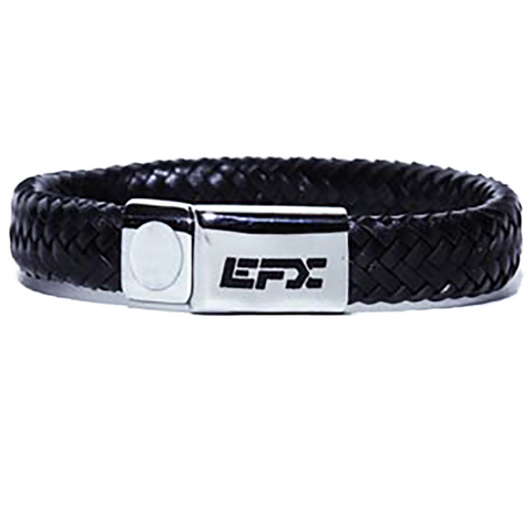 Flat Weave Leather with Double Hologram Bracelet