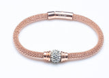 Rose Gold with Faux Diamonds