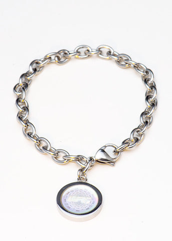 Stainless steel Silver Chain Bracelet with EFX Charm