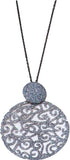 Grey Sparkle Chain Necklace