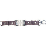 Brushed Stainless Steel – Leather Bracelet